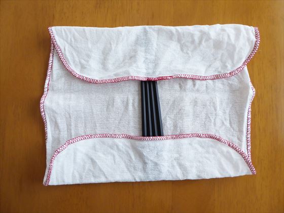 布巾で簡単箸袋